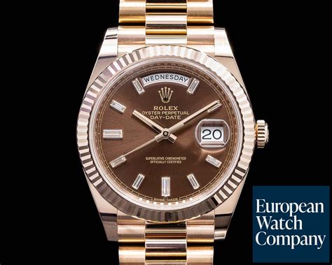 rolex day date everose gold.